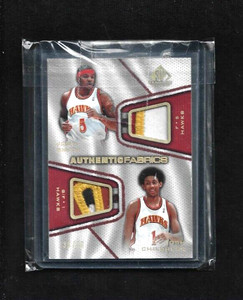 Josh Smith & Josh Childress SP Game Used AUTHENTIC FABRICS PRIME PATCH RC #/50!