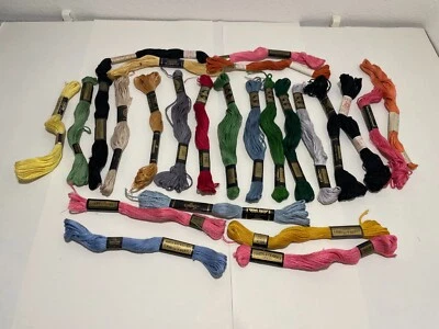 DMC Embroidery Floss Lot of 25 Skeins Mouline Special Cotton Thread Variety - Image 1 of 4