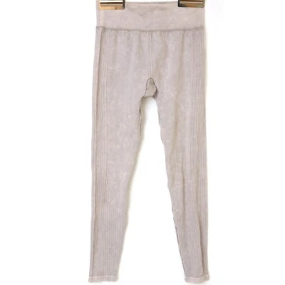 Aeropostale Grey Gym Run Yoga High Rise Bleached Crop Leggings Size UK 8 Eur 36 - Image 1 of 4