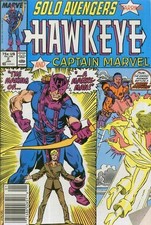 Solo Avengers Starring Hawkeye and Captain Marvel #2 (1987) Marvel Comics