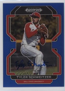 2022 Panini Prizm Draft Picks Blue Prizm Auto /99 Tyler Schweitzer #PDP161 Auto