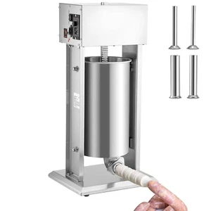 Embutidora de Salchichas Eléctrico de Acero Inoxidable 15 L 4 Tubos 260 W - Imagen 1 de 11