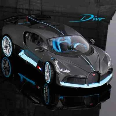 1:24 Bugatti DIVO Veyron Alloy Sports Car Model Diecast Toy Vehicles Sound and - Image 1 of 4