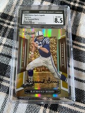 2008 Donruss Sports Legends Raymond Berry Gold auto /25! CSG 8.5/10! COLTS!