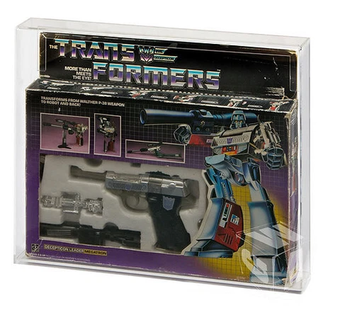 Acrylic Display Case - Boxed Hasbro Transformers G1 Megatron MIB (TFC-004) Cover