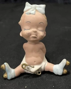 Vintage 1950 Freeman McFarlin Baby Roller Skater Figurine Collectible Tchotchke - Picture 1 of 6