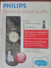 Philips USB Phone for Skype VOIP080 New in open box 100% complete