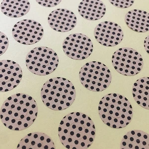 Hole Reinforcement Sticker Round Label Seal Polka Dot Kraft Brown Paper 600pc - Picture 1 of 3