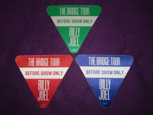 BILLY JOEL - 1986 THE BRIDGE TOUR - 3 x PRE-SHOW TOUR PASS (ALL UNUSED) - Picture 1 of 2