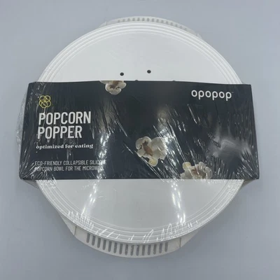 OPOPOP Popcorn Popper Silicone Collapsible Microwave Bowl BPA FREE New Yellow - Image 1 of 4