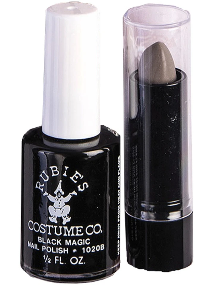 成人女式性感女巫指甲油和唇膏化妆套装服装配件 — 第 1/1 张图片