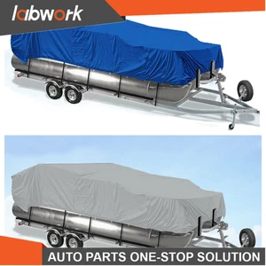 Labwork Heavy Duty Pontoon Boat Cover 17 18 19 20ft 21 22 23 24ft Waterproof - Picture 1 of 15