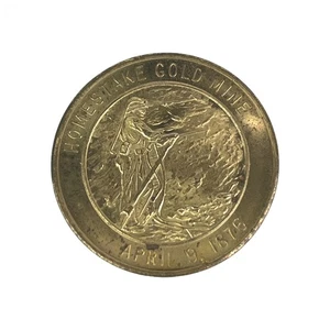 MINA DE ORO HOMESTAKE - Moneda Medalla Centenario Deadwood - 1876-1976 De Colección - Imagen 1 de 3