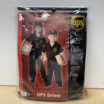 California Costumes UPS Driver Uniform toddler Medium  (3-4) Tried On Unused - Image 1 of 4