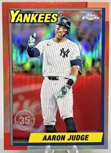 2025 Topps Chrome Aaron Judge #90CB-11 1990 Topps New York Yankees - Picture 1 of 2