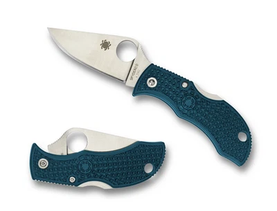 Spyderco Knives Manbug Lockback Blue FRN K390 Microclean Carbon Steel MFPK390 - Image 1 of 4