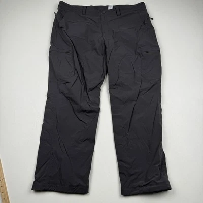 Pantalones LL Bean para Hombres 40x29 Negros Forrados de Vellón Exterior Carga Senderismo Nylon Elástico Foto 1 de 4