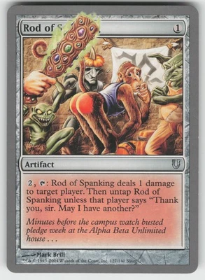 Rod of Spanking U Unhinged 127 MTG - Image 1 of 2
