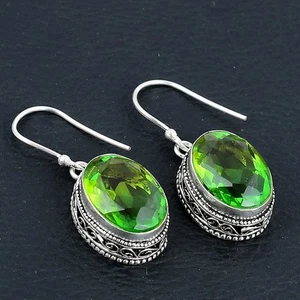 Pendiente de joyería de plata esterlina 925 hecho a mano de piedras preciosas... - Imagen 1 de 7