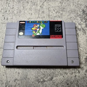 Super Mario World - Original und Original SNES Super Nintendo Spiel getestet funktioniert - Bild 1 von 2