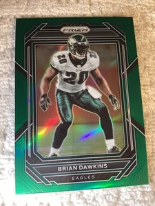 2022 Panini Prizm Green Prizm Brian Dawkins #243 HOF Eagles Color Match - Foto 1 di 2