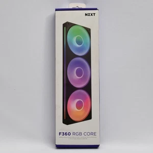 NZXT F360 RGB Core 360mm Single-Frame Triple Fan Unit - New - Picture 1 of 5