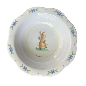 Pfaltzgraff Summer Breeze Bowl Child Kids Cereal Bunny Vtg 2002 Y2K Retired Rare - Picture 1 of 7