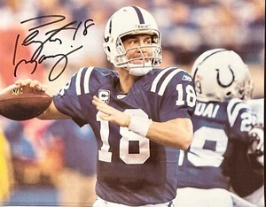 Peyton Manning Autographed 8x10 Photo INDIANAPOLIS COLTS Rare - Picture 1 of 2