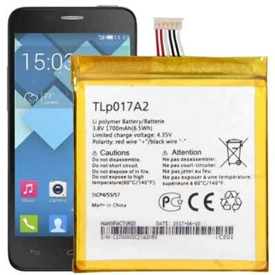 Bateria de substituição TLP017A1 TLP017A2 para Alcatel Idol Mini 6012A 6012D 6012X - Imagem 1 de 4