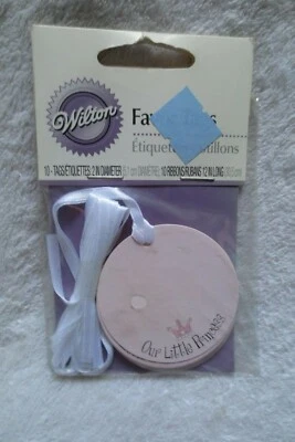 Wilton Shower Favor Tags Our Little Princess New  - Image 1 of 4