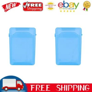 3.5 Inch IDE SATA HDD Hard Drive Disk Storage Box Plastic HDD Caddy Case(Blue) - Picture 1 of 8