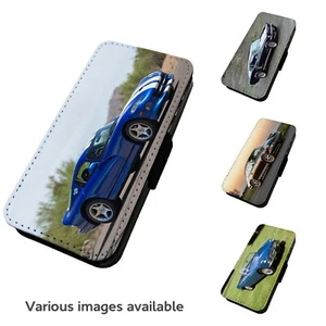 Printed Faux Leather Flip Phone Case For Huawei- V2 Various Sports Car Motorist - Picture 1 of 9