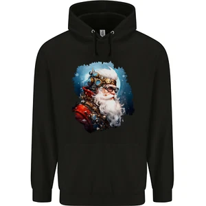 Steampunk Santa Claus Christmas Xmas Childrens Kids Hoodie - Picture 1 of 3