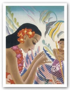Vintage Hawaii I KUNSTDRUCK von Frank MacIntosh Bildgröße 16" x 12" - Bild 1 von 1
