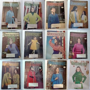 1973 12 Issues of The Workbasket Home & Needlecraft Booklets Complete Year Set - Picture 1 of 13
