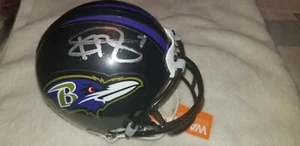 MINI CASCO KYLE BOLLER RAVENS AUTÉNTICO AUTÓGRAFO FIRMADO A MANO ADN PSA - Imagen 1 de 4