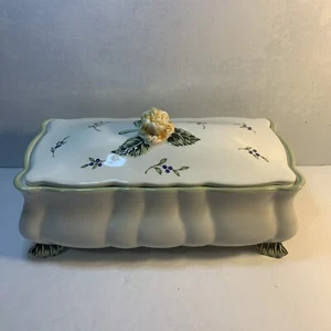 Princess House Vintage Garden Ceramic Centerpiece Flower Frog Planter 13" - Picture 1 of 19