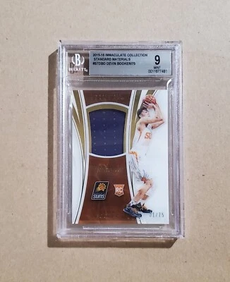 2015 Panini Immaculate Devin Booker RC Standard Materials #ST-DEB /75 BGS 9 - Image 1 of 2