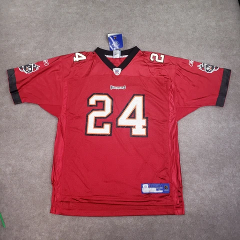 Cadillac Williams Tampa Bay Buccaneers Jersey Mens Sz Large Red #24 NFL Football Cover