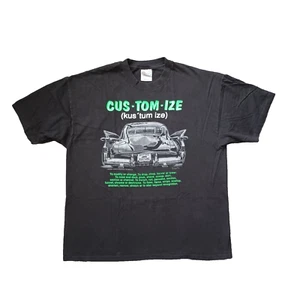Vintage West Coast Kustoms T Shirt Mens Extra Large Black Car Customize 90s - Picture 1 of 18