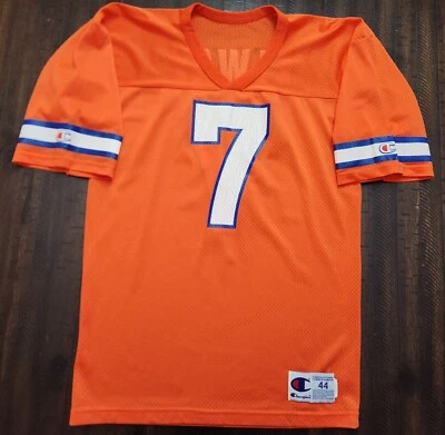 Camiseta deportiva vintage Champion Denver Broncos John Elway para hombre talla grande 44 naranja Foto 1 de 4