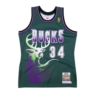 Mitchell & Ness NBA Authentic Alternate Jersey Bucks 96 Ray Allen Green *NEW* - Picture 1 of 3