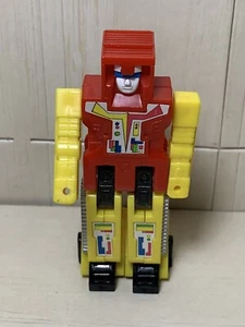 Earthbreaker Bulldozer 1984 Remco Zybot Changeable Robots Yellow Body Complete - Picture 1 of 6