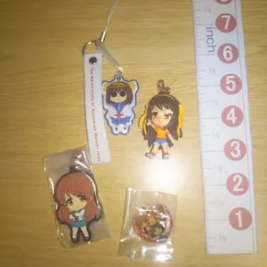 A72862 Die Melancholie von Haruhi Suzumiya Kyoto Animationsriemen Charm Waren Set - Bild 1 von 6