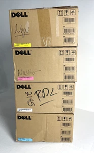 OEM Dell 2145cn High Yield Toner Cartridge Set Black, Cyan, Mag, Yellow 5k pages - Picture 1 of 2
