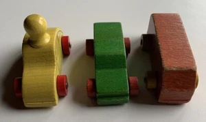 Holzautos 3 Stück - Holz Auto Bauernhof #48 - Bild 1 von 9