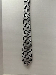 Cross Word Puzzle Men’s Necktie ~ Steven Harris - Picture 1 of 4
