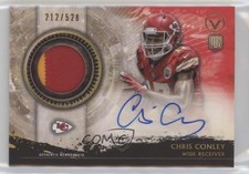 2015 Topps Valor Shield of Honor /528 Chris Conley RPA Rookie Patch Auto RC