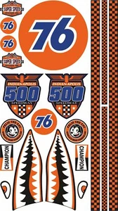 Decal US-Cars Modellbau RC 1:18 1:24 1:14 Aufkleber Set Universal UNION 76 USA - Picture 1 of 1