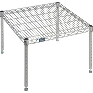 Nexelate Silver Epoxy Wire Dunnage Rack 24"W x 24"D x 14"H - Picture 1 of 2